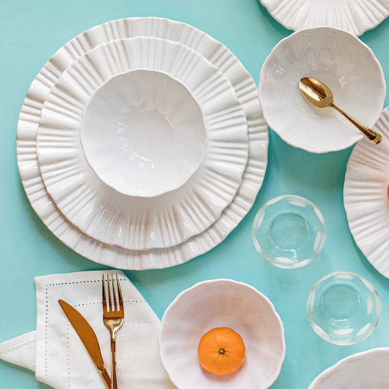 viva by VIETRI Bari White Small Round Platter