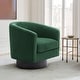 preview thumbnail 70 of 186, Modern Upholstered Barrel Chair Swivel Accent Chair for Living Room