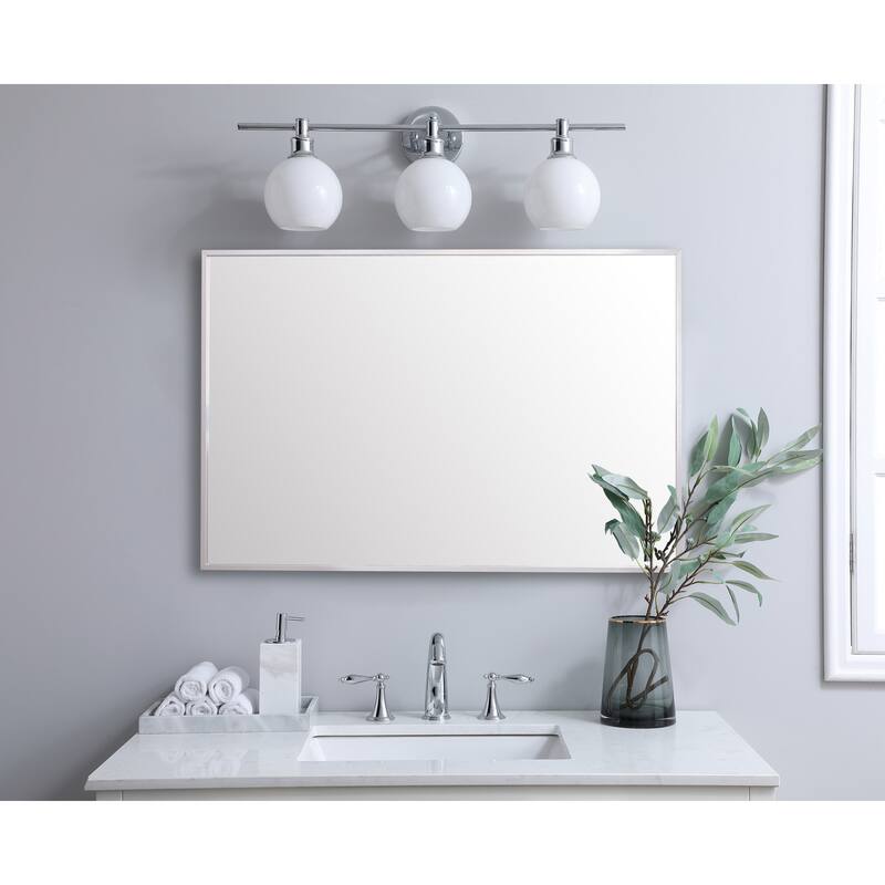 Elegant Lighting MR72436 Grace 36" W x 24" H Rectangular Framed
