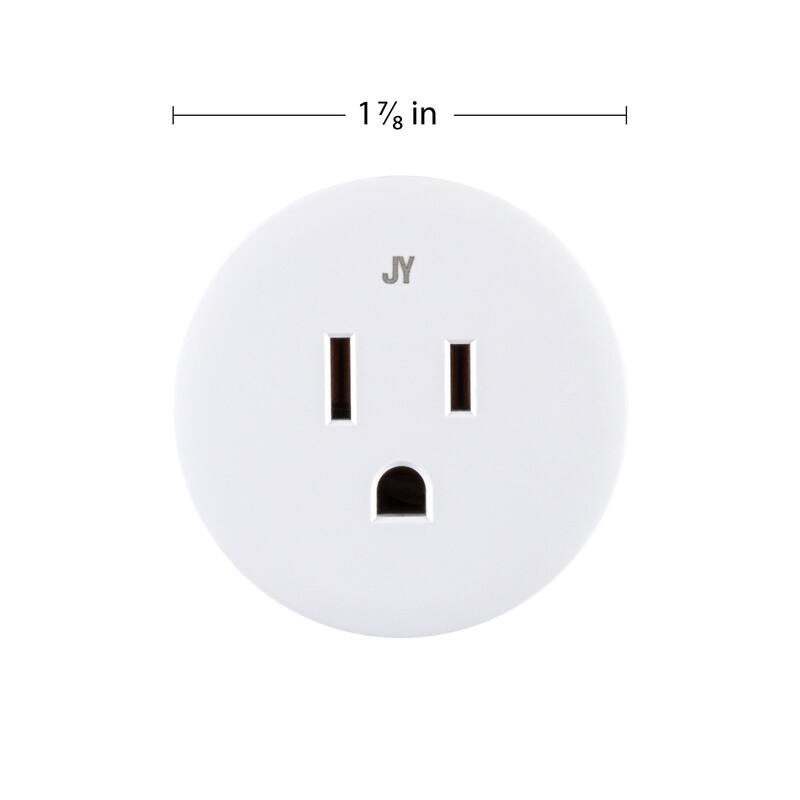 Smart Plug WiFi Remote App Control for Lights & Appliances; No Hub Required by JONATHAN Y