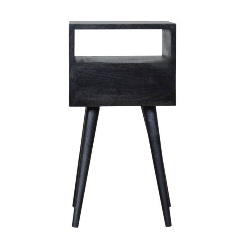 Artisan Furniture Solid Wood Mini Ash Black Nightstand