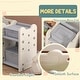 preview thumbnail 3 of 9, Kids Toy Storage, 2 Tier Toy Organizer with 4 Storage Boxes & Bookshelves for Kids Room, Nursery, Playroom
