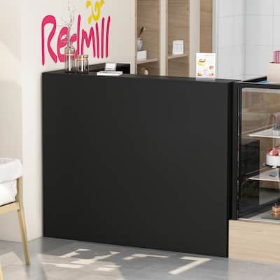 L-Shape Wood Reception Desk Office Computer Desk