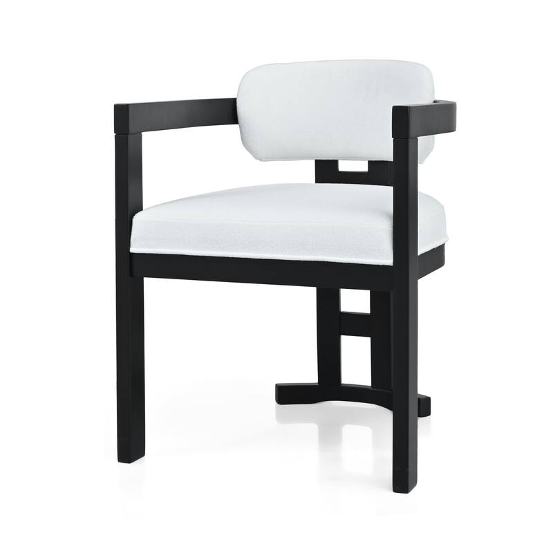 Christopher Knight Home - Evelyn Upholstered Rubberwood Dining Chairs for Stylish and Comfortable Dining Spaces (Set of 2)