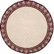 preview thumbnail 120 of 141, SAFAVIEH Handmade Total Performance Jamilah Oriental Trellis Rug 6' Round - Ivory/Maroon - Round