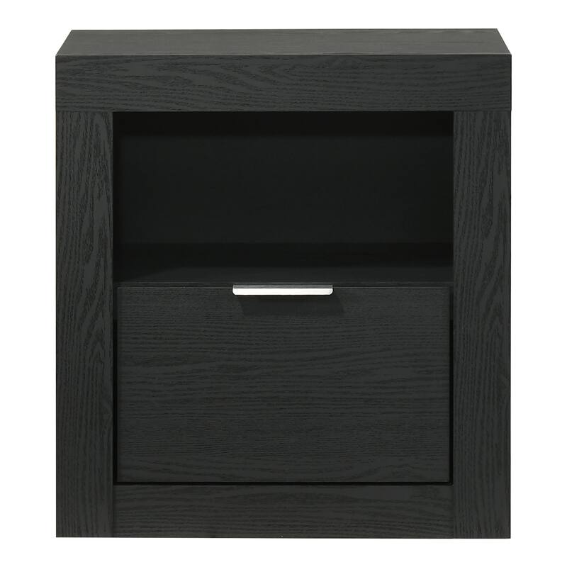 Furniture of America Merro Modern 4-Piece Solid Wood Bedroom Set with Dresser and 2 Nightstands