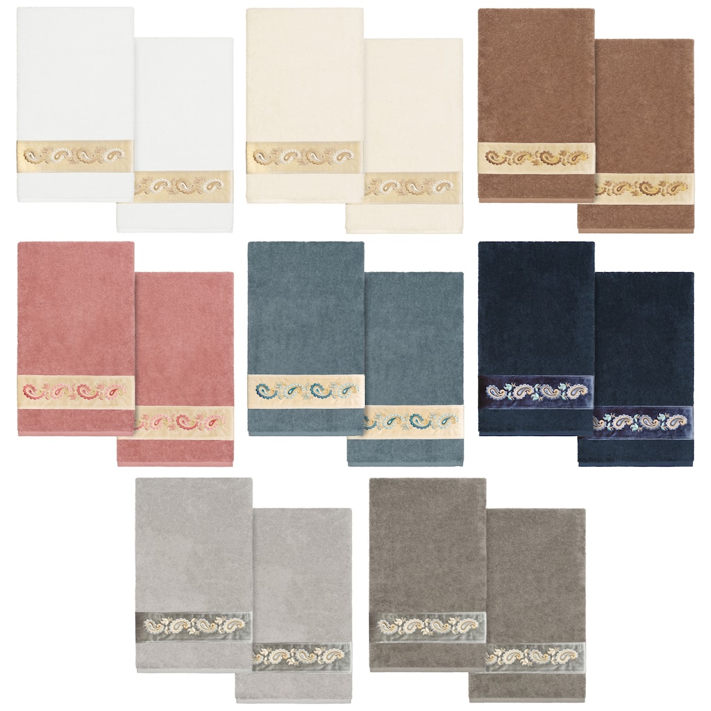 Authentic Hotel and Spa Turkish Cotton Mackenzie 2PC Bath Towel Set