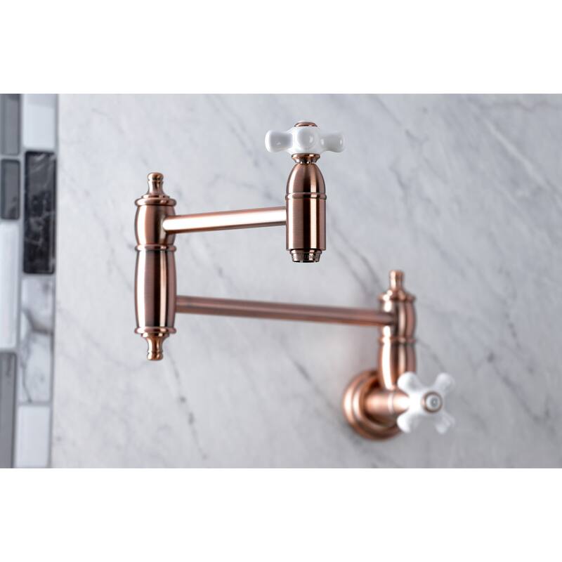 Kingston Brass Restoration Wall Mounted Pot Filler Faucet