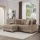 118.4"W Plush Modular Sectional Sofa with Pillows