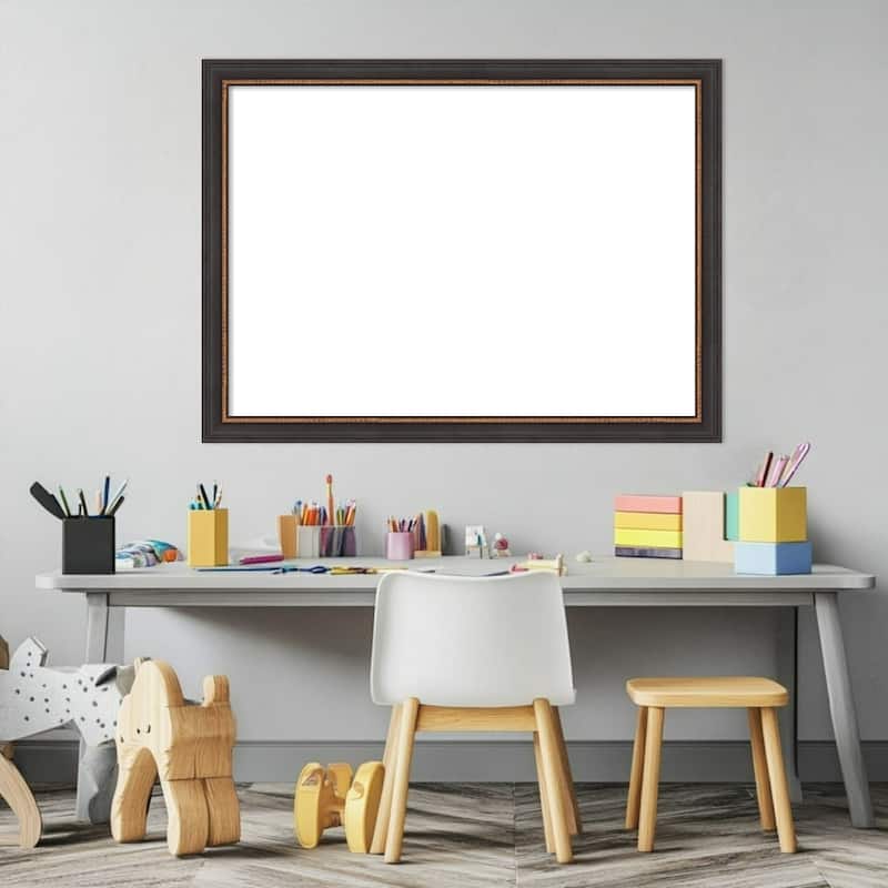 Amanti Art Ashton Black Framed Dry Erase Magnetic Board