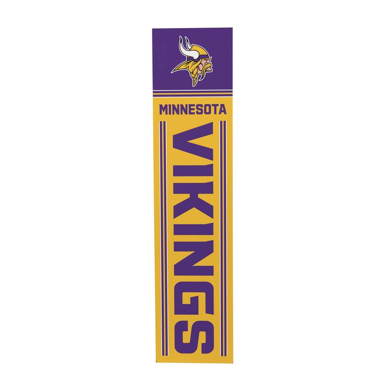 47" Double Sided Seasonal Porch Leaner, Minnesota Vikings - 47" x 11.25"