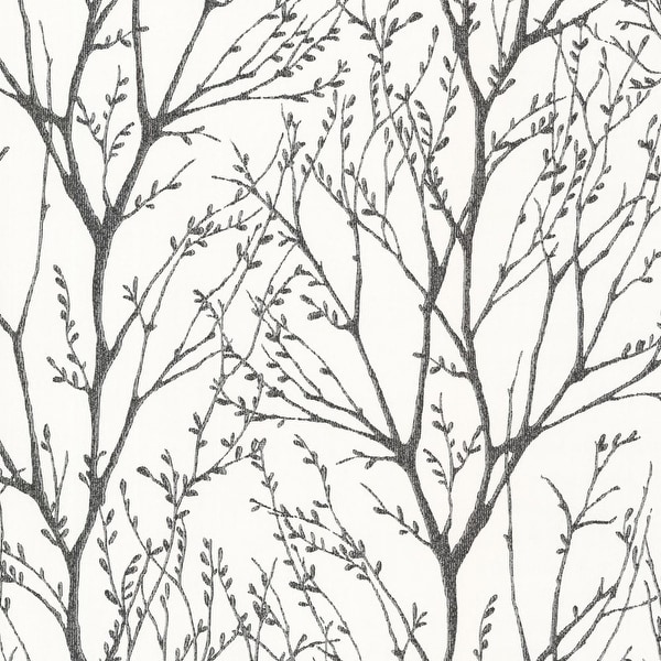 Brewster 2532-20424 Delamere Black Tree Branches Wallpaper - N/A