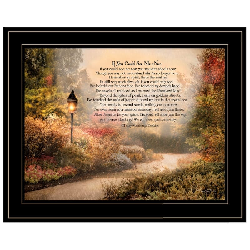TrendyDecor4U Farmhouse "If You Could See Me Now" Framed Print Wall Art by Robin Lee Vieira - Earthtone