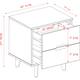 Middlebrook Mid-Century Solid Wood 2-Drawer Nightstand