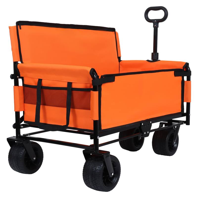 500lb 3-in-1 Heavy-Duty Wagon w/ Bench & Storage - All-Terrain Utility