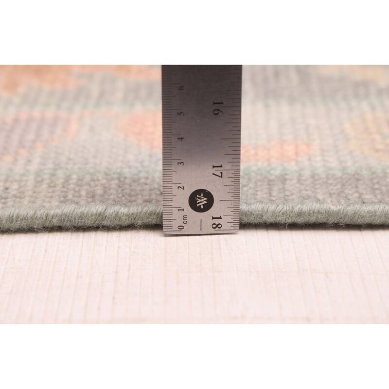 ECARPETGALLERY Hand-knotted Modern Oushak Grey, Sage Wool Rug - 8'10 x 11'11