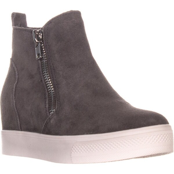steve madden wedgie grey suede