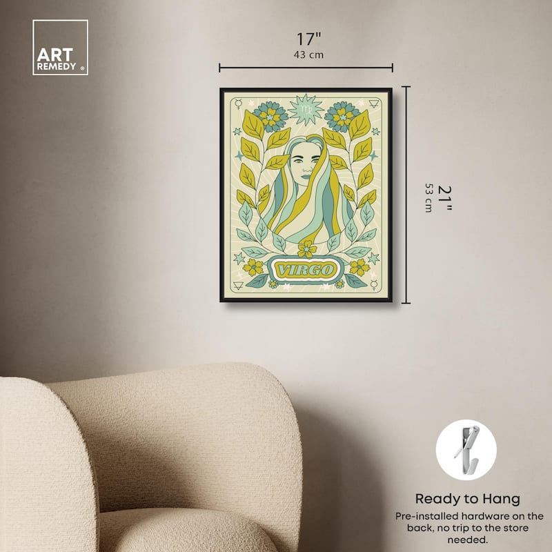 Virgo Stars Card Canvas by Art Remedy