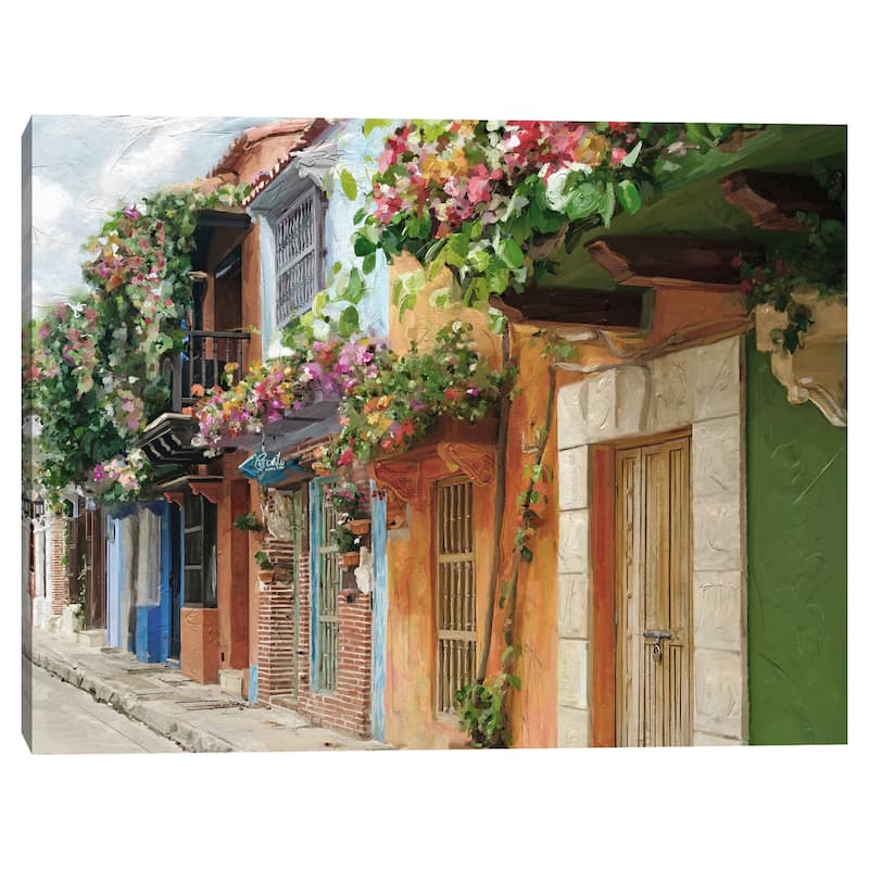 Village Colors by Studio Arts Canvas Art Print