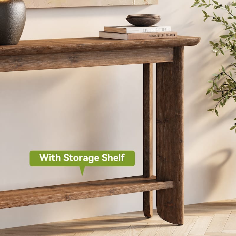 Solid Wood Console Table for Living Room