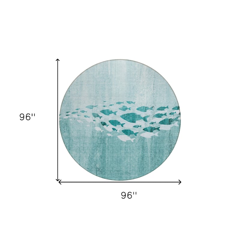 HomeRoots Nautical Transitional Rectangle Outdoor Rug