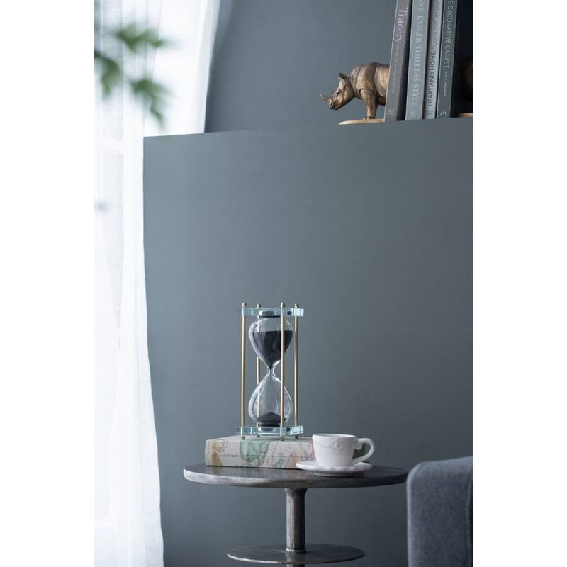 30-Minute Tabletop Hourglass - 10" - Black