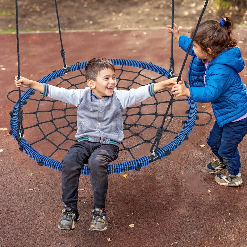 40'' 750lbs Spider Swing Web Saucer Tree Swing for Kids Adults