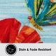 preview thumbnail 8 of 9, Eric Carle Elementary Sun Scene Machine Washable Kids Area Rug