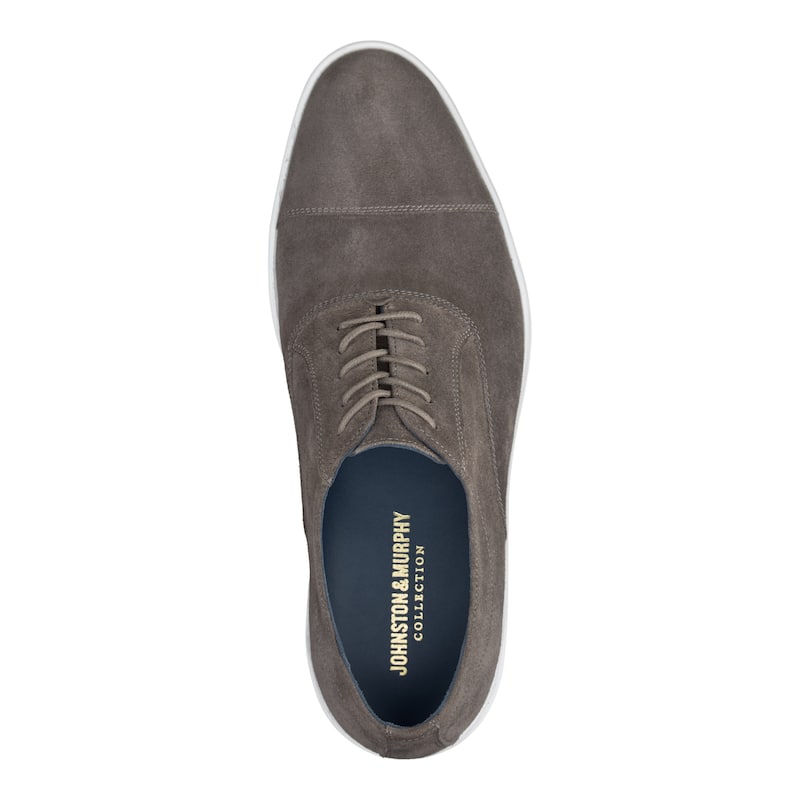 Johnston & Murphy Men's Bolivar Cap - Gray Italian Suede - 10.5