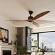 preview thumbnail 1 of 14, Ceiling Fan no Light with Remote Control,6 Speeds,1/4/8 H Timer,Indoor/Outdoor Walnut Fan