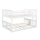 preview thumbnail 17 of 21, Full Over Full Bunk Bed with Guardrails - Sturdy Pine Wood Design