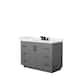 Option Dark Gray, Black Trim, White Quartz Top