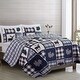 preview thumbnail 16 of 18, Home Fashion Designs 3-Piece Lodge Printed Quilt Set with Shams