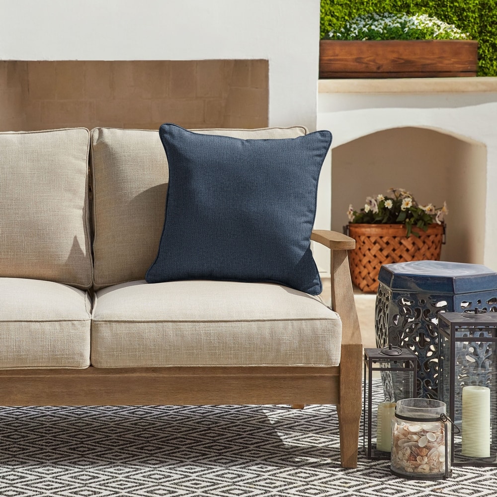 Sorra Home Sunbrella Outdoor Corded Pillow Single