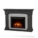 preview thumbnail 16 of 26, Real Flame Deland Electric Grand Fireplace in White 63"