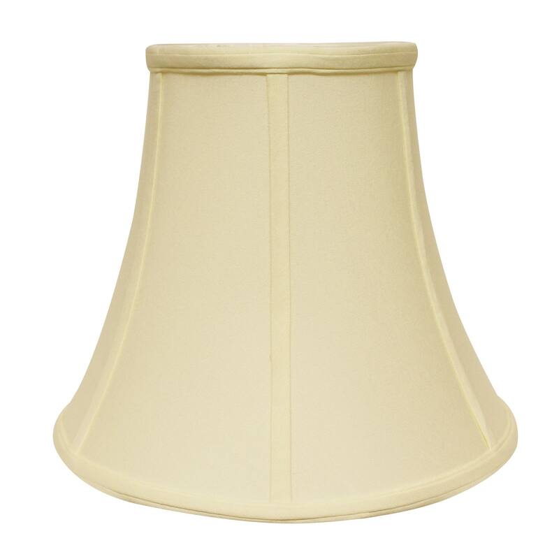 HomeRoots 16" Ivory Premium Bell No Slub Lampshade - 16