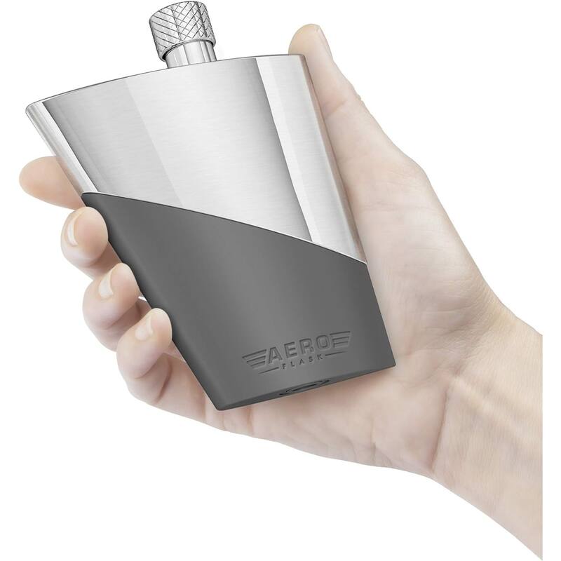 Final Touch Stainless Steel AeroFlask Travel Flask - 3.4 Oz - 3.4 Oz