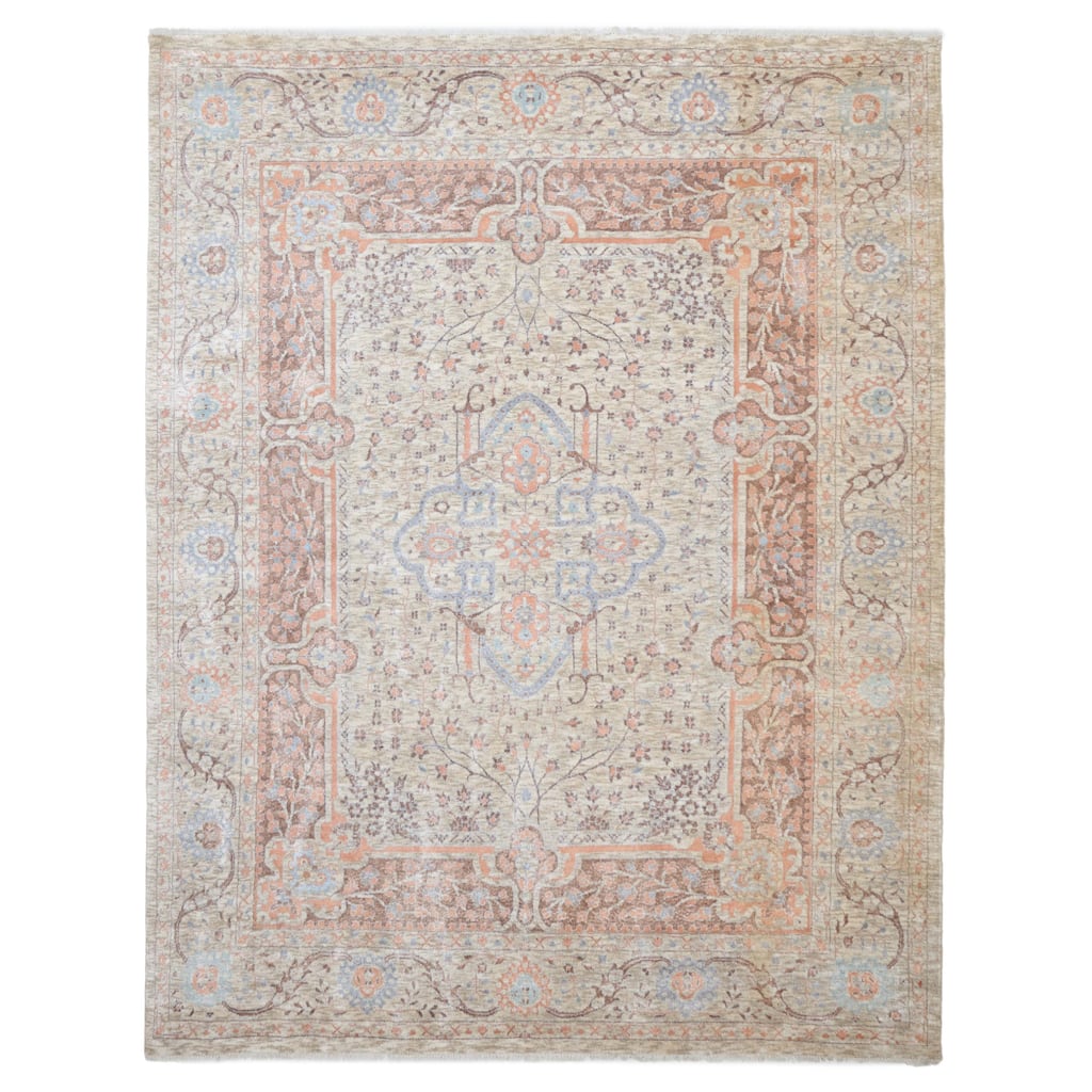ECARPETGALLERY Hand-knotted Heritage Ivory Rug - 7'10 x 10'2