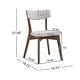 preview thumbnail 22 of 141, Christopher Knight Home - Chazz Mid-Century Modern Upholstered Dining Chairs Set with Solid Wood Splayed Leg