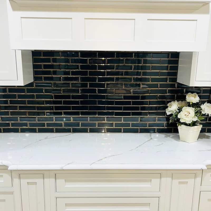 Athena 2x6 Matte Glass Subway Mosaic Tile - Wall, Backsplash