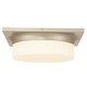 preview thumbnail 6 of 10, 13-in Antique Brass LED Flush Mount Brushed Nickel