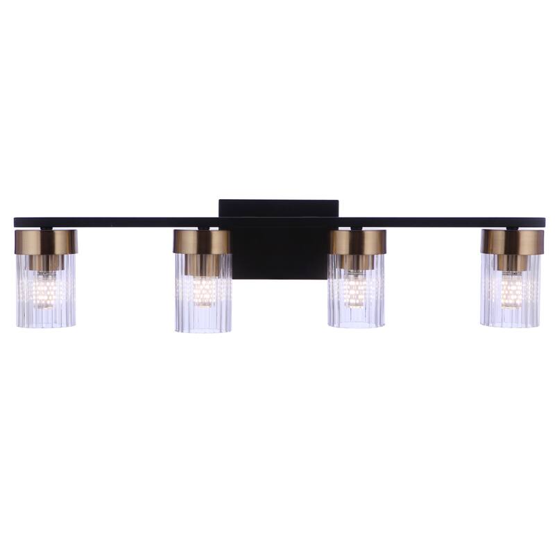 Bond Street - Flat Black/Satin Brass