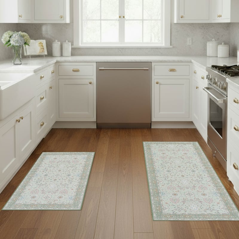 Laura Ashley Imagine Printed Chenille Washable Non-Slip Rugs