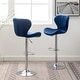 preview thumbnail 5 of 75, Roundhill Furniture Ellston Upholstered Adjustable Swivel Barstools, Set of 2