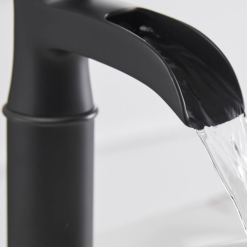 WIZ Waterfall Single Hole Single-Handle Vessel Bathroom Faucet