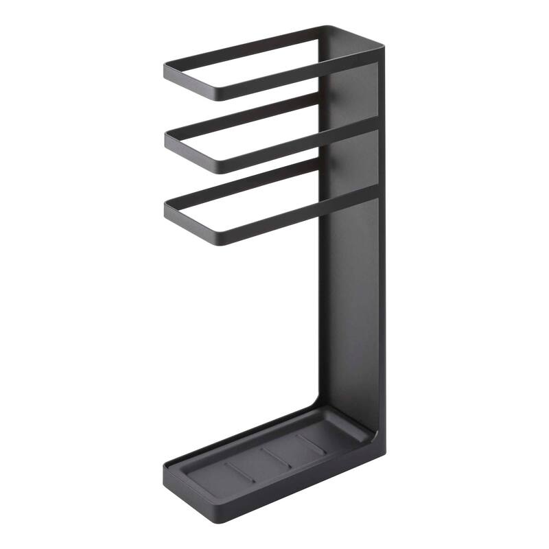 Yamazaki Home Umbrella Stand, Steel, Holds umbrellas at least 10.5" long - L 4.13 x W 9.06 x H 17.72 inches