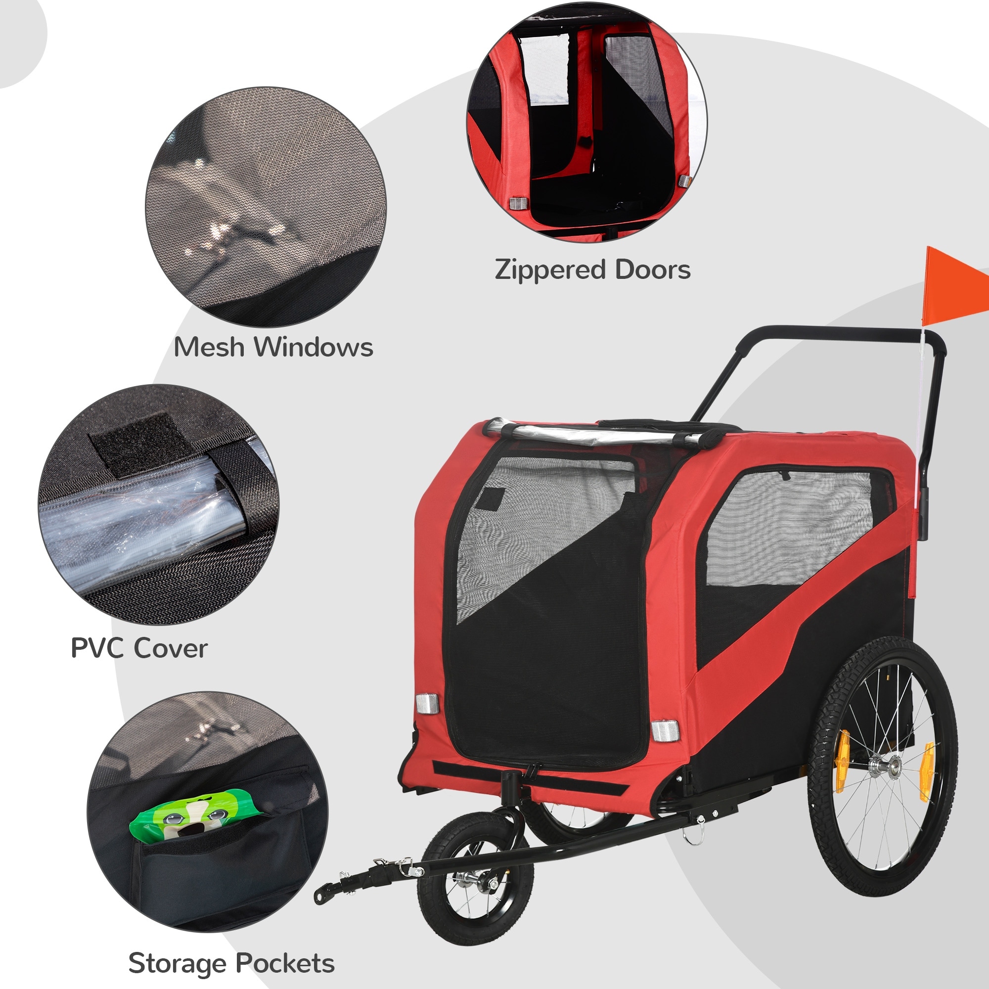 Dog stroller bike trailer 2025