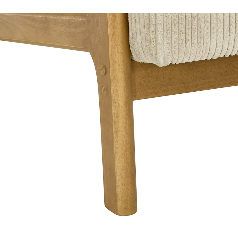 Modern Wooden Lounge Chair, Comfort Living Room Cushion Chair