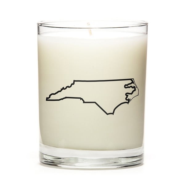 State Outline Soy Wax Candle, North-Carolina State, Apple Cinnamon
