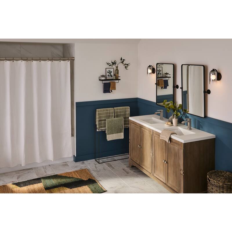 Ruvati 18 x 12-3/4 inch Undermount Bathroom Sink Biscuit Porcelain Ceramic with Overflow - RVB0720BC